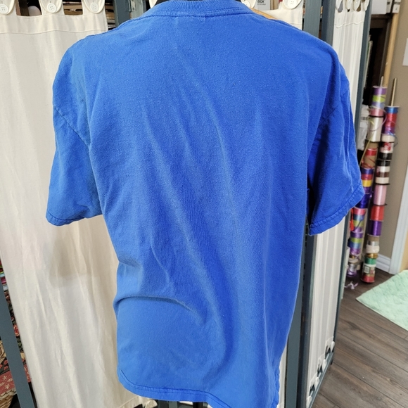 (4088)Gildan Tshirt, L. Blue, short sleeve - Picture 4 of 6